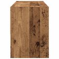 vidaXL Regál na topánky stohovateľné staré drevo 89,5x30x40 cm