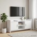 vidaXL TV skrinka 102 x 33 x 47 cm Biela Kompozitné drevo