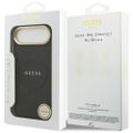 Obal Guess pre iPhone 17 Air HC MAGSAFE PU S/ PEONY HOT STAMP čierna