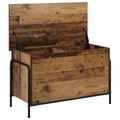 vidaXL Úložná krabica Staré drevo 80 x 40 x 49,5 cm Kompozitné drevo