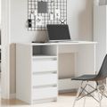vidaXL Stôl biely 102x50x75 cm kompozitné drevo