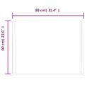 vidaXL LED kúpeľňové zrkadlo 80x60 cm