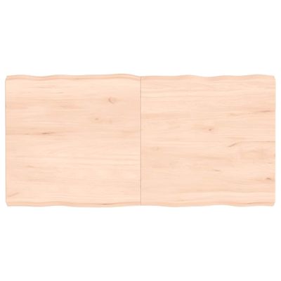 vidaXL Stolová doska 120x60x(2-6) cm neošetrený masív živé hrany