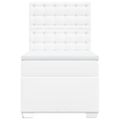 vidaXL Boxspring posteľ s matracom biela 90x190 cm umelá koža