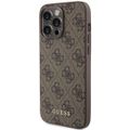 Puzdro Guess pre iPhone 15 Pro Max 6,7" GUHCP15XG4GFBR hnedé HC PU 4G Metal Logo