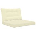 vidaXL Vankúš na vonkajšiu pohovku Polyester Krémová 80 x 68,5 cm