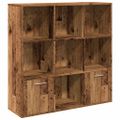 vidaXL Knižnica staré drevo 98x29x97,5 cm kompozitné drevo