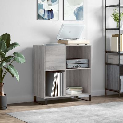 vidaXL Skrinka na platne sivá sonoma 84,5x38x48 cm kompozitné drevo