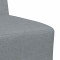 vidaXL Bezrúčková modulárna sofa jednotka 3 ks Svetlosivá látka