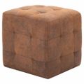 vidaXL Nočné stolíky 2 ks hnedé 30x30x30 cm umelá semišová koža