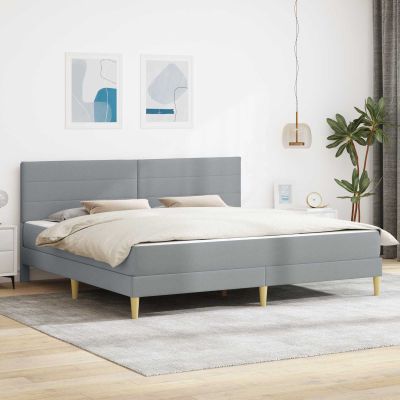 vidaXL Rám postele 200 x 200 cm Svetlosivá