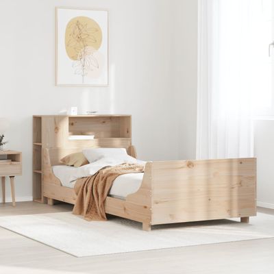 vidaXL Posteľ bez matraca 75x190 cm masívna borovica