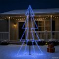 vidaXL Vianočný stromček, kužeľ, 360 LED, dovnútra aj von 143x250 cm