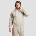 Mikina Aura Hoodie Grey - GymBeam, veľkosť M, 95 % cotton, 5 % elastane