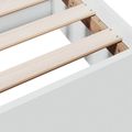 vidaXL Rám postele so skladom Biela 80 x 200 cm Kompozitné drevo