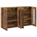vidaXL Nástenné skrinky 2 ks Staré drevo 69,5 x 34 x 90 cm