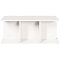 vidaXL Konferenčný stolík Biela 80 x 39,5 x 33,5 cm Borovicový masív