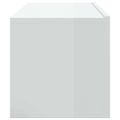 vidaXL Nástenné TV skrinky 2 ks lesklé biele 100x30x30cm sprac. drevo