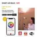 LED žiarovka EMOS ZQW515R GoSmart WIFI A65 / E27 / 11 W (75 W) / 1 050 lm / RGB / stmievateľná