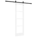 vidaXL Posuvné dvere ORKDAL Biela a čierna 61 x 198,5 cm