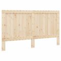 vidaXL Posteľný rám s čelom 200x200 cm masívna borovica