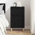 vidaXL Nočný stolík Čierny dub 40 x 35 x 70 cm Kompozitné drevo
