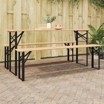 vidaXL Noha na pivo 2 pcs Čierna 39 x 3 x 75 cm