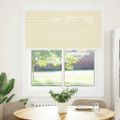 vidaXL plisovaná roleta krémová 115x150 cm Šírka látky 114,4 cm