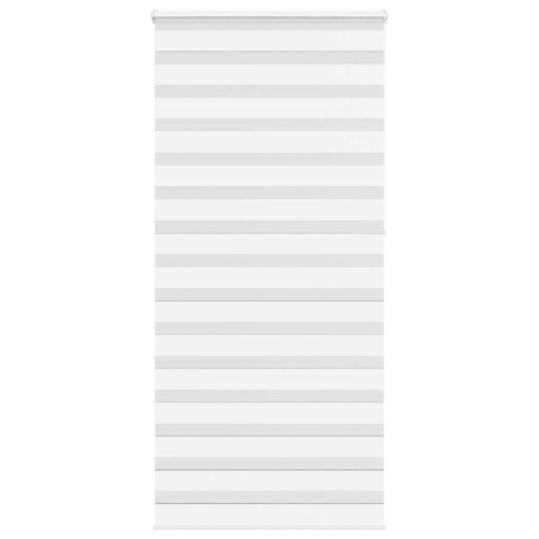vidaXL Zebra roleta biela 95x230 cm šírka látky 90,9 cm polyester