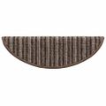 vidaXL Samolepiace schodové rohože 15 ks 56 x 17 x 3 cm Non-Slip Hnedá