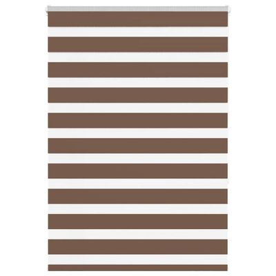 vidaXL Zebra roleta hnedá 110x150 cm šírka látky 105,9cm polyester