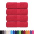 vidaXL Utierky na umývanie FROGN 4 ks červené 30x30 cm 360 g/m²