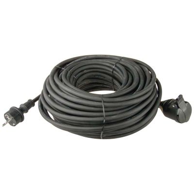 Prodlužovací kabel EMOS P01730 guma-neopren PROFI spojka 30 m / 3x 1,5 mm / IP44 / černý