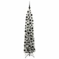 vidaXL Umelý vianočný stromček Zelená 180 cm PVC, oceľ a plast