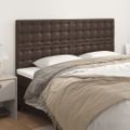 vidaXL Čelo postele hnedé 200x5x118/128 cm umelá koža