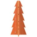 vidaXL Drevený vianočný stromček voskovohnedý 49 cm masívna borovica