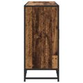 vidaXL Servírovacia skriňa Staré drevo 134 x 35 x 76 cm