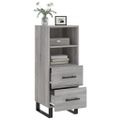 vidaXL Komoda sivý dub sonoma 34,5x34x90 cm spracované drevo