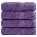 vidaXL Prémiové osušky SOLUND 4 ks fialové 100x150 cm 600 g/m2