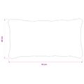 vidaXL Poťah na podložku 6 pcs HEERLEN Biela 40 x 70 cm PV fleece