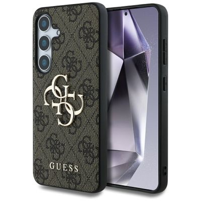 Puzdro Guess HC 4G PU Big Logo pre Samsung Galaxy S25 hnedé