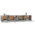 vidaXL Nástenné skrinky 2 ks betónovosivé 100x36,5x35 cm sprac. drevo