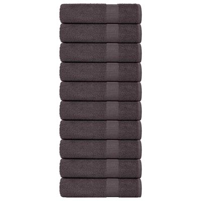 vidaXL Osušky do kúpeľne FROGN 10 ks antracitové 100x150 cm 360 g/m²