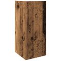 vidaXL Príručný stolík s policou staré drevo 25,5x27x60 cm