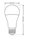 LED žiarovka Qtec 13W A60 E27 4200K