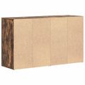vidaXL Servírovacia skriňa Dymová dub 120 x 36 x 69 cm