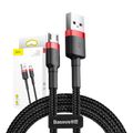 Kábel Baseus Cafule Micro USB 1,5A 2 m (červený+čierny)
