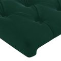 vidaXL Čelo postele so záhybmi tmavosivé 83x23x118/128 cm zamat