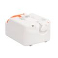 vidaXL Integrované kempingové WC biele 24+17 l HDPE a PP