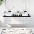 vidaXL Kúpeľňová doska tmavohnedá 180x50x(2-4) cm ošetrený masív